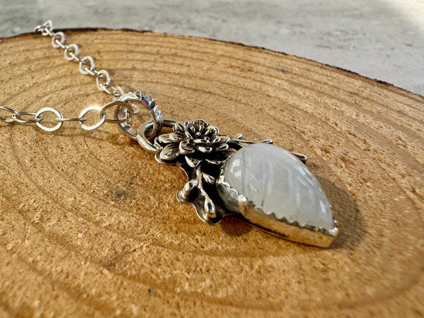 Rainbow Moonstone Necklace