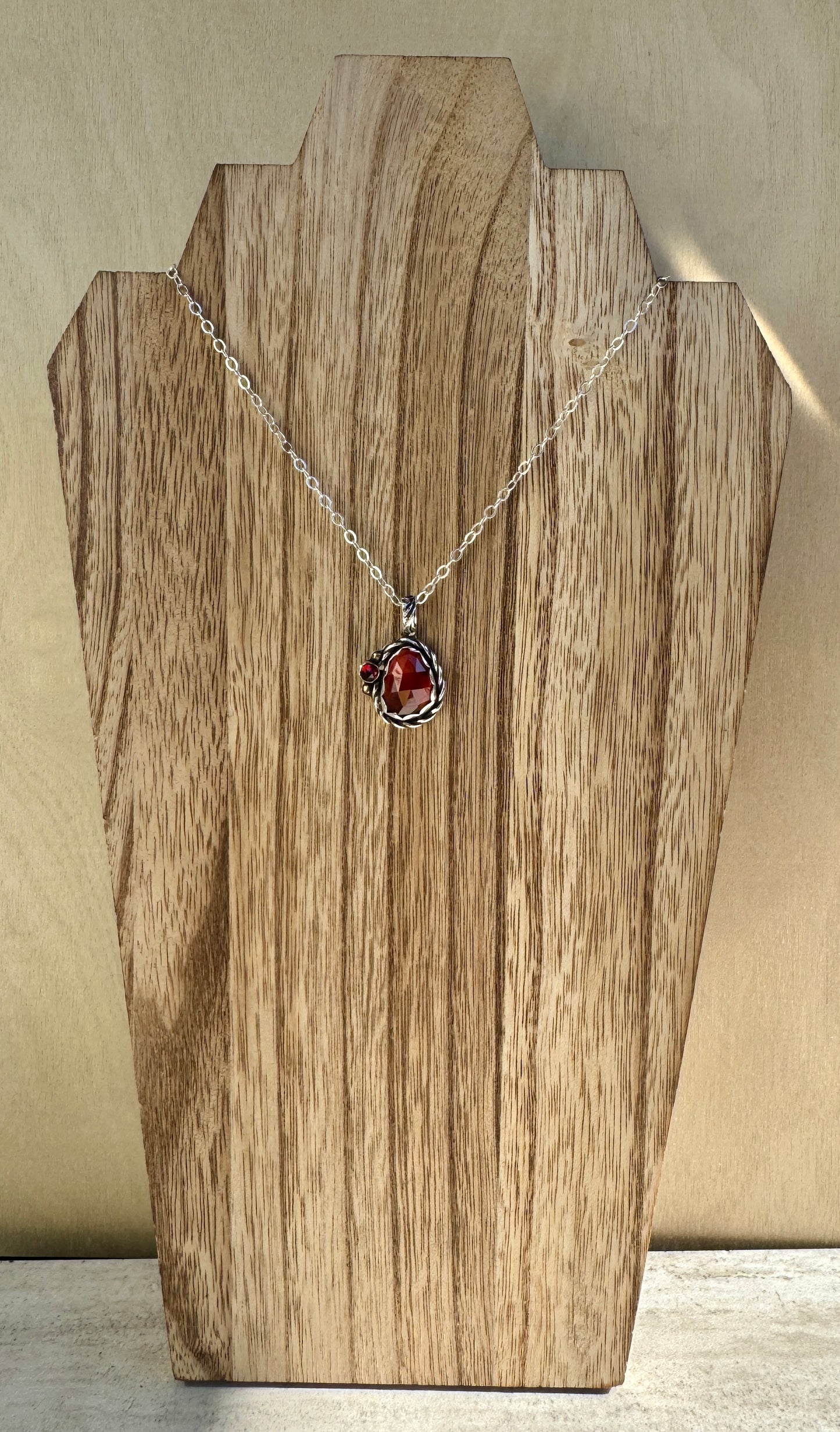 Natural Hessonite Garnet Necklace