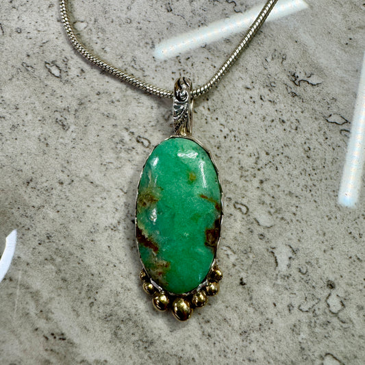 Chrysoprase Stone Necklace