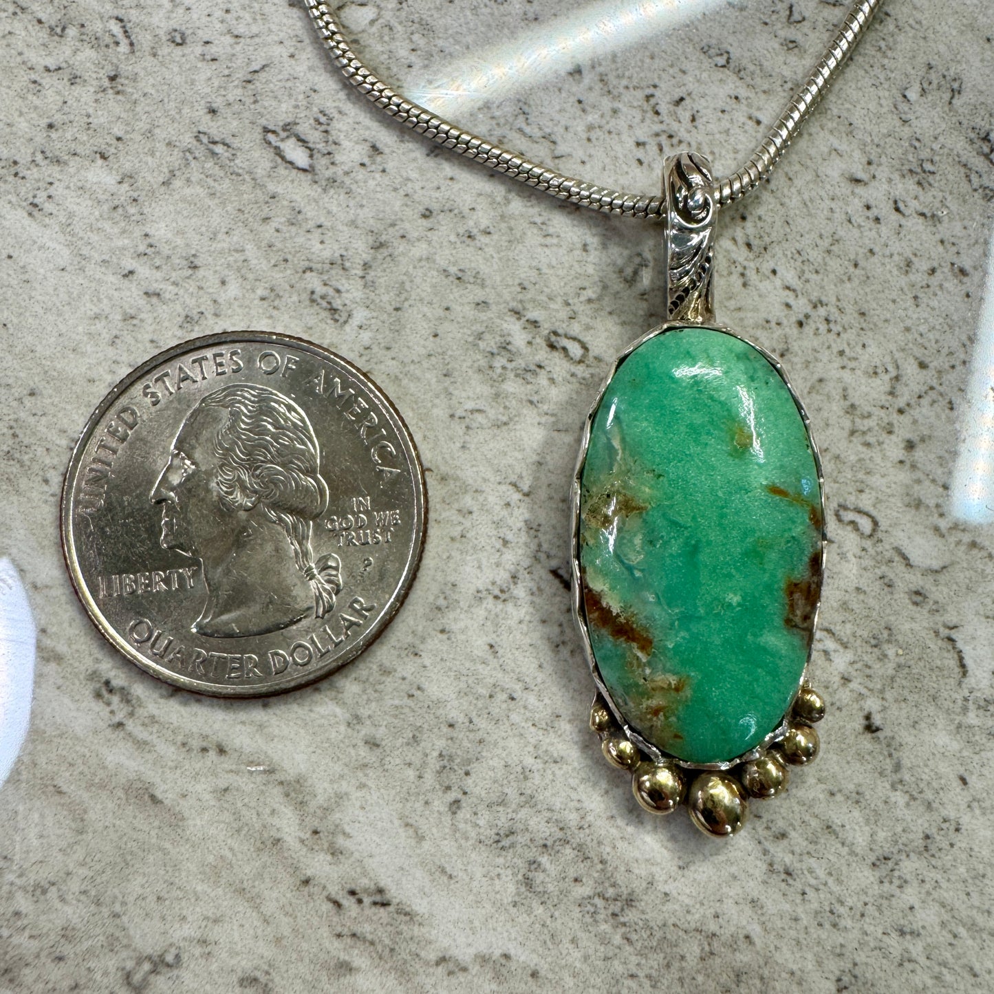 Chrysoprase Stone Necklace