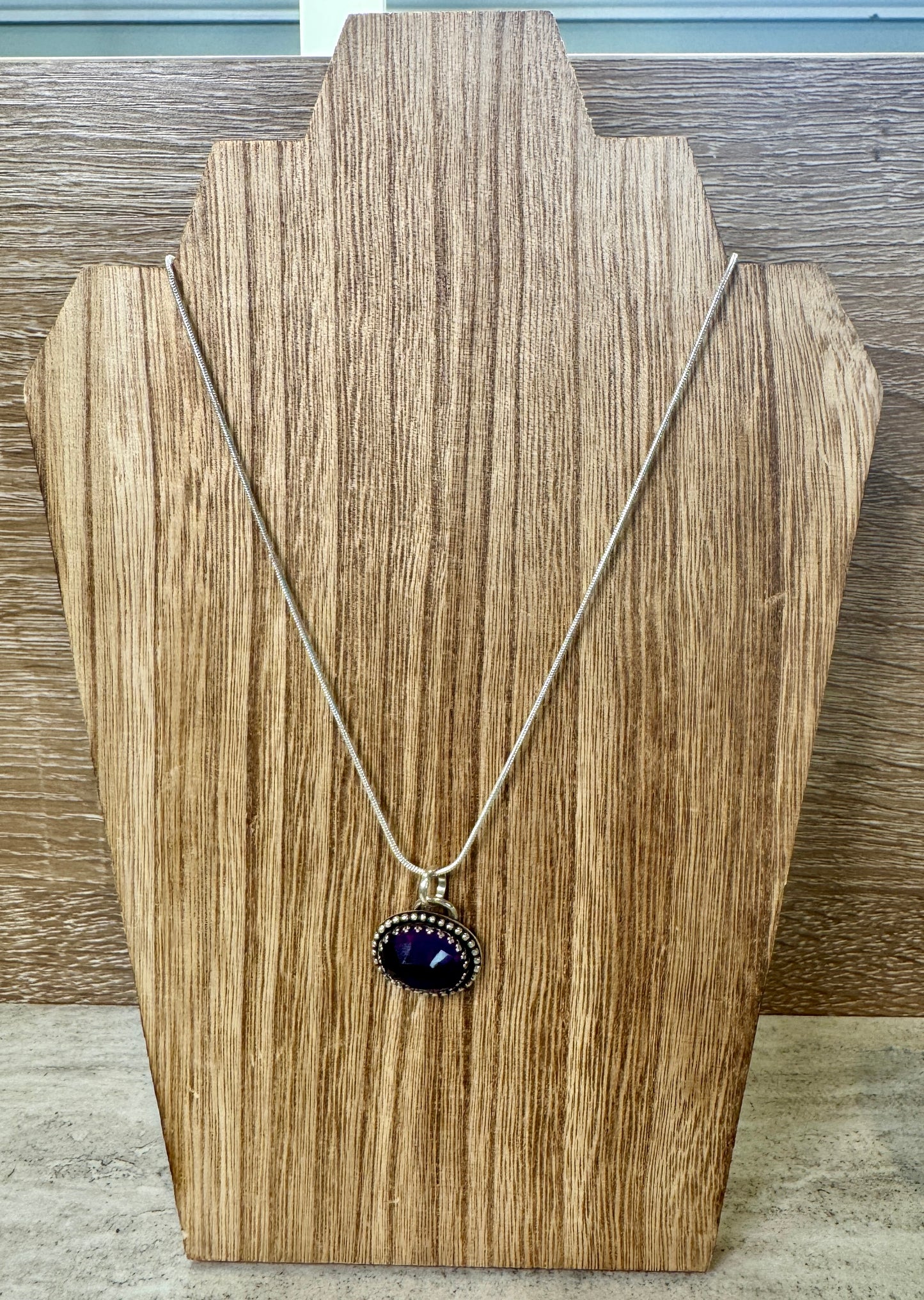 Beaded Amethyst Necklace