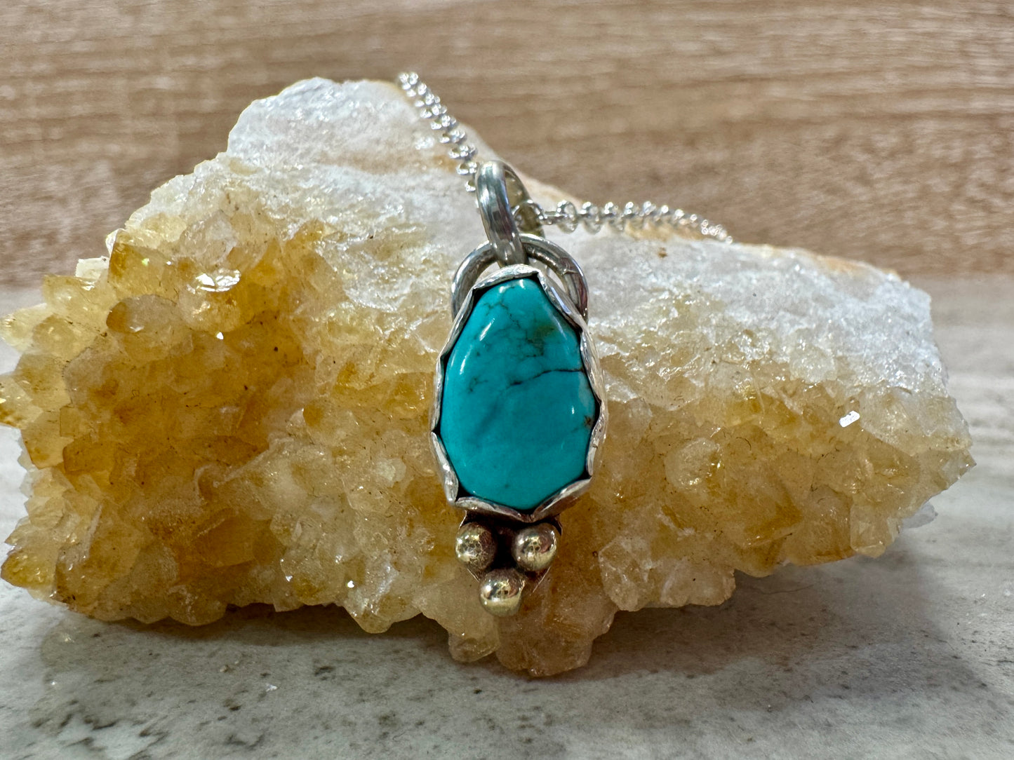 Natural White Water Turquoise Necklace